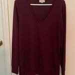 Lucky Brand Women’s burgundy sweater size small Photo 0