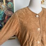 Etienne Aigner 1980s Suede Vintage Tan Jacket size 10 Photo 2