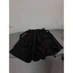 SheIn  Black Paperbag Waist Shorts with Tie Belt‎ Size Small Photo 3