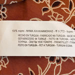 ZARA  brown white bandana tank sleeveless blouse open back Sz S Photo 12