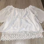 Iz Byer white short sleeve shirt top Photo 0