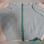 Madewell NWTS  Loose Knit Cotton Blend Sweater XSmall Baby Blue Photo 7