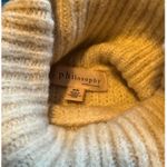 Philosophy  Turtleneck Knit Sweater Ivory Taupe Pullover Size Medium‎ Photo 7