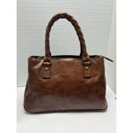 Patricia Nash  Heritage Angela Double-Compartment Leather Satchel Handbag Photo 1