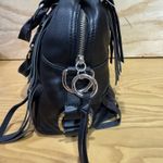 NWT Deadstock CBGB & OMFUG Genuine Leather Black Fringe Satchel Bag Photo 3