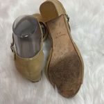 Milk & Honey Gold T Strap Leather Heels Size 7.5 A10 Photo 7