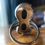 Natural Royston Blue Horizon Turquoise Sterling Silver Horseshoe Ring Size 9 Photo 6