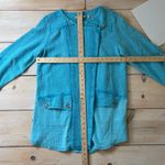 Soft Surroundings  EUC Women's Urban Escape Topper Jacket Turquoise Blue S Photo 5