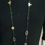 Lia Sophia  Gray & Gold Tone Necklace Photo 1