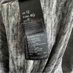 Top Shop Gray Silver Back Zip Dress US 8 Photo 4