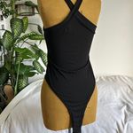Black strappy tank top bodysuit Photo 1