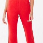 Forever 21 Red Belted Denim Jumpsuit Photo 0