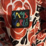 Jams World  Latona Rose Sleeveless Button Front Top Tunic Medium Red Black‎ T Photo 3