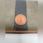 Fendi - Brown/Tan Pequin Coated Canvas and Leather Long Flap Wallet | Authentic Photo 1