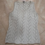 Ann Taylor  Beige Knit Cardigan Women’s Medium Cotton Soft Photo 0