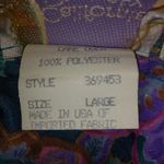 California Dynasty L Satin Rich Floral Lounge Robe Purple Size undefined Photo 2