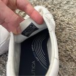 Nautica  platform white leather sneakers size 8 Photo 6