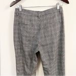 ZARA  Woman Plaid Dress Pants Cuffed Hem Size 4 Gray Faux Pockets Cropped Fit Photo 5