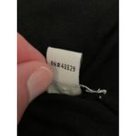 Love NY LA Top Womens Large Black Long Sleeve V Neck Lace Up Eyelet Ruched Shirt Photo 4