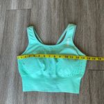 Gymshark  Energy Seamless Sports Bra Light Green Mint Strapy Eyelet Contour S Photo 14