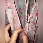 Love Shack Fancy 100% Silk Floral Popover Mini Dress in pink ivy Medium Photo 6