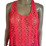 Steve Madden neon pink lace tank top Photo 2