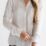 Rails Free People Women Button Up Shirt Hunter Plaid Super Soft Collared Size M Photo 0