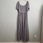 Baltic Born  Sonia Off-Shoulder Dusty Blue Maxi Dress Photo 5