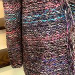 Anthropologie  MOTH Chunky Knit Multicolor Open Cardigan With Lined Pockets Sz LG Photo 11