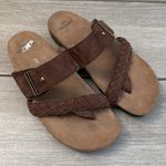 Earth Origins Onida Brown Suede Sandals Size 9 Photo 1