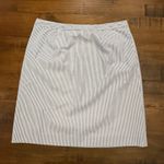 Brooks Brothers Striped Seersucker Skirt Button Accent Career Casual Size 12 Photo 2