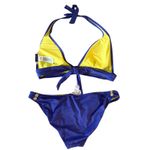 Juicy Couture Miss Divine Purple Bikini with gold buttons. size Large. GUC Photo 2