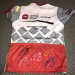 National Multiple Sclerosis Society 2004 Bike Jersey Adult Large EUC White Photo 3