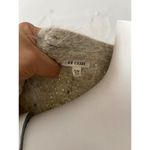 En Creme Anthropologie chunky bell sleeve sweater S/M fuzzy metallic winter cozy White Photo 8