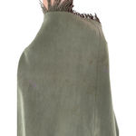 Rampage  USA Olive Green Faux Suede Fringe Mini Dress Women's 7 Y2K Western Photo 7