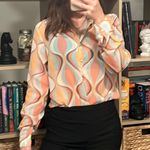 Princess Polly Funky Patterned  Long Sleeve Blouse Photo 0