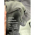 Pretty Angel  Tunic WOmen Large Gray Lace V Neck Silk Blend Whimsigoth Dark Fairy Photo 7