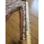 Sahalie Anthropologie Jacquard Sheath Dress Sz M Brown/White Stretch Modern Size M Photo 7