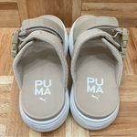 Suede Mayu Infuse in Putty Puma White Pristine Platform Sandals Size 8 Photo 8