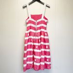 BARBIE x UNIQUE VINTAGE Pink White Retro 60th Anniversary Sun Dress Large 8/10 Photo 7