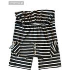 Old Navy Wide Leg Boucle’ Jersey Black/White Striped Jumpsuit Size S Photo 2