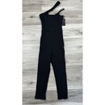 H:ours  Revolve Sophie Black‎ Crop Catsuit Jumpsuit Ribbed Stretch NWT $178 Sz S Photo 3
