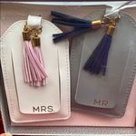 Pink and Gray Luggage Tag Set Photo 2