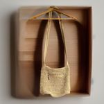 The Sak  Crochet Crossbody Bag Purse with Silver Magnetic Closure Women's Taupe Photo 1