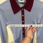 NWT Self Portrait Blue Viscose Knit Bodysuit size small Photo 5