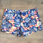 STYLUS Tropical Floral Print Shorts Size 10 Blue Photo 0