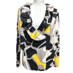 Sandro Sportswear Black & Yellow Geometric Shape Design Blazer Size L Photo 1