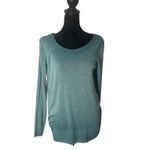 New Collection Italy Knit Top Womens G‎ Green Ombre Long Sleeve Minimalist Photo 2