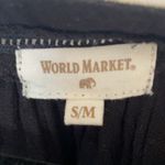 World Market Boho Black Embroidered Gauzy Popover Top S/M Size undefined Photo 4