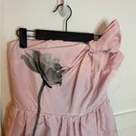 EXPRESS Nwt Baby Pink Floral Bow Strapless Romper Photo 7